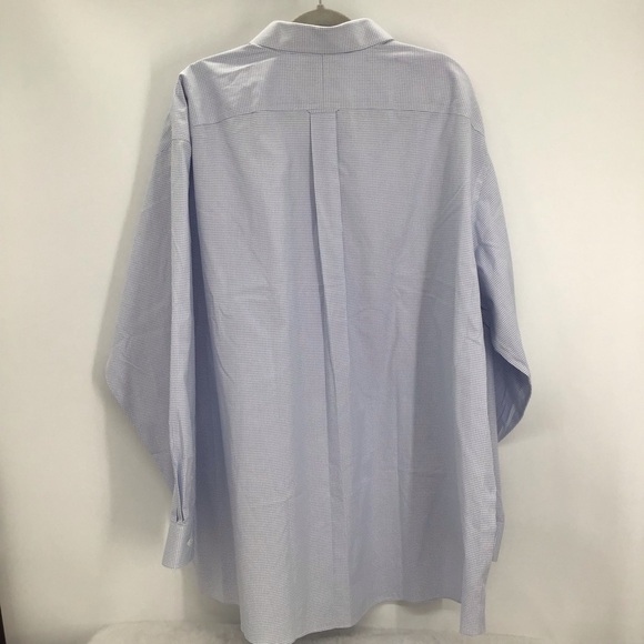 Gold Label Round Tree & York No-Iron Button-Down Check Shirt NWT Size 19-36/37 - Picture 2 of 9